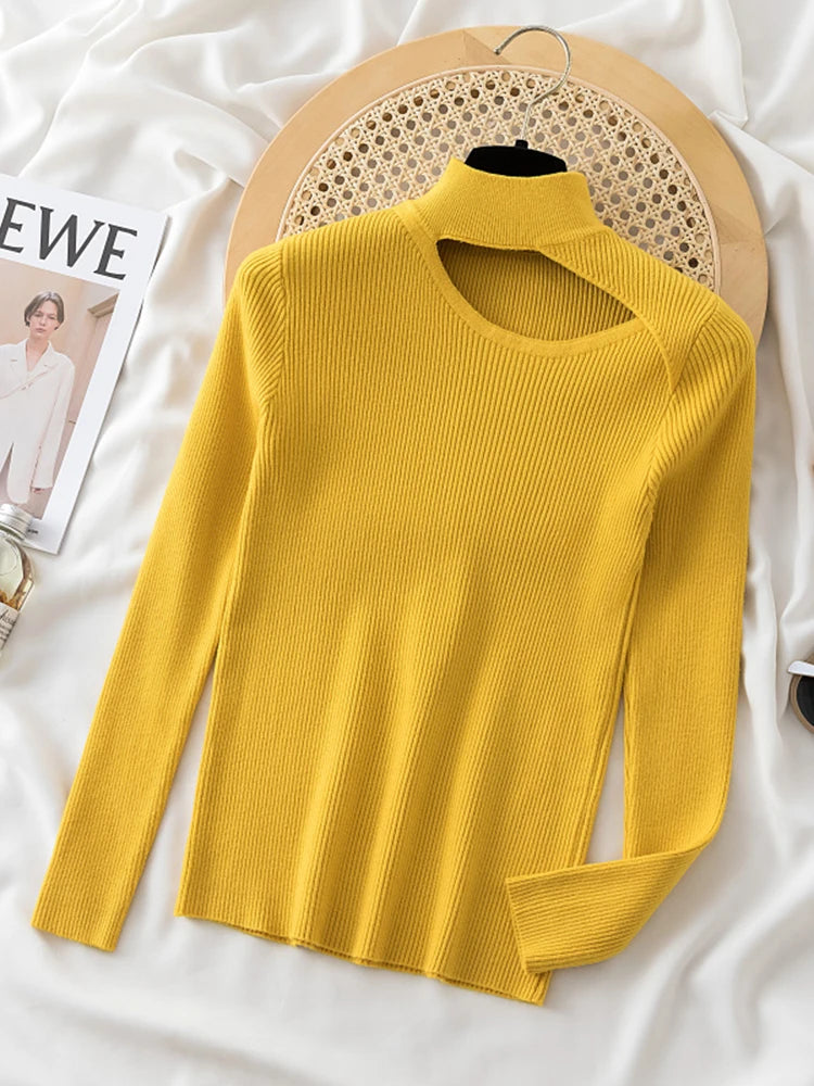 Long Sleeve Cut-Out Sweater