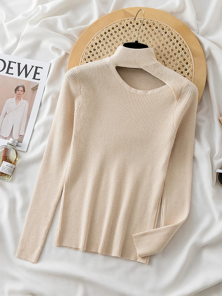 Long Sleeve Cut-Out Sweater