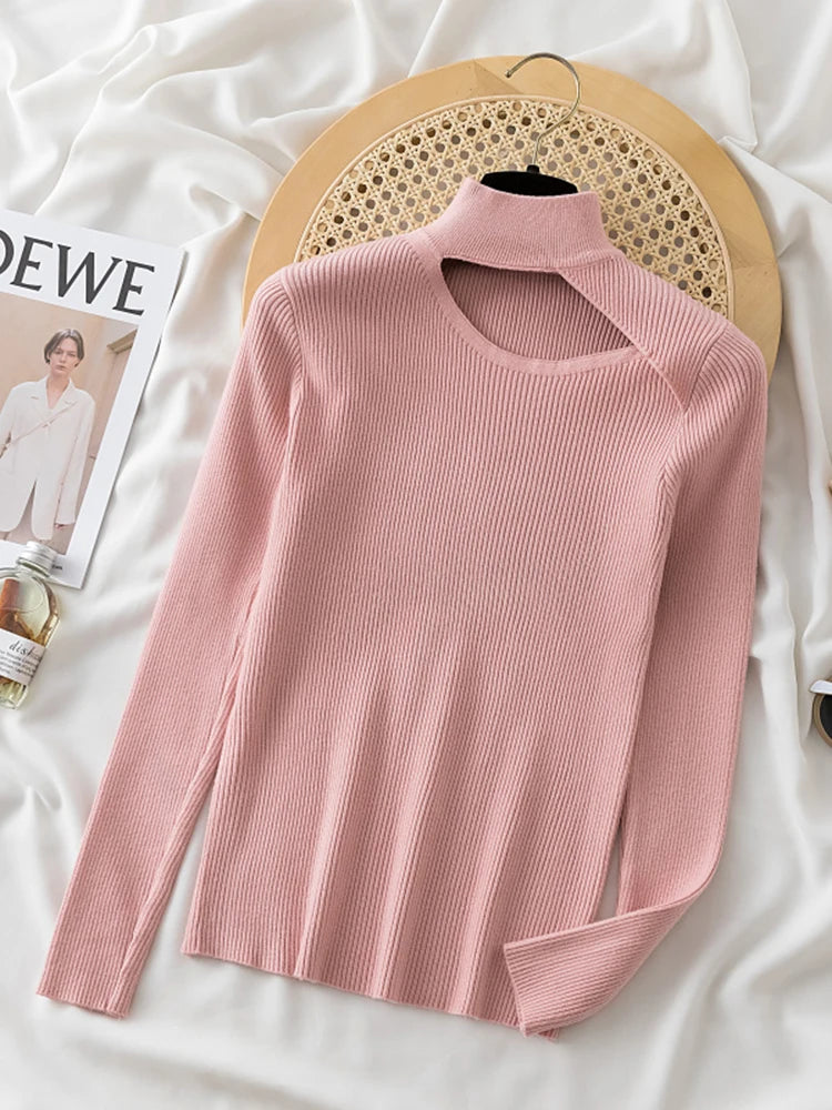 Long Sleeve Cut-Out Sweater